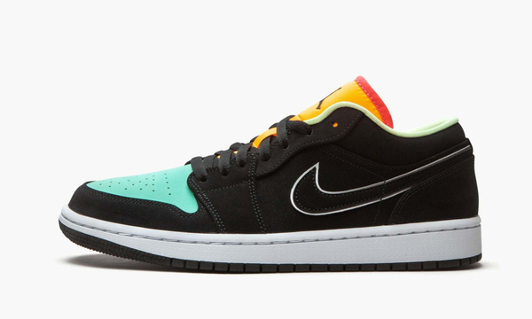 Air Jordan 1 Low "Black Aurora Green Laser Orange"
