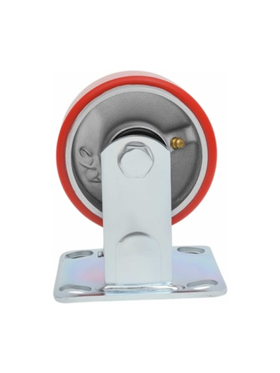 Колесо промышленное неповоротное с подшипником 100мм ПУ/чугун Gigant G-04-09-35