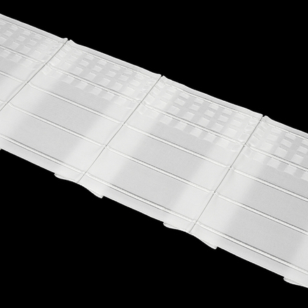 Шторная лента Oz-Is арт. 4390 Р, бантовые складки, коэф. сборки 1:2,0, цвет белый (ширина 200 мм)