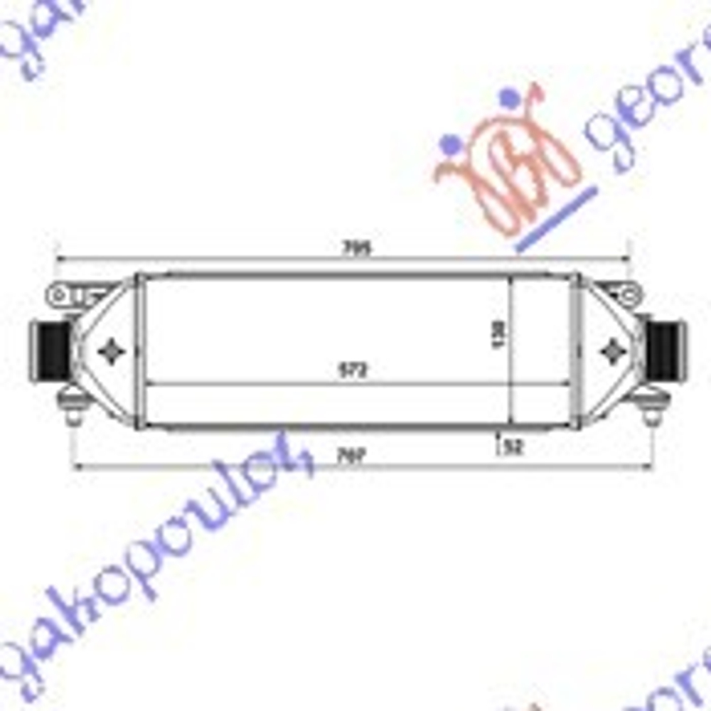 GBG - 039106220-GBG - Intercooler, charger