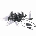 Гирлянда для дома 4 м 20 ламп LED «Свечи» зелёный пров. IP-20 Теплый белый