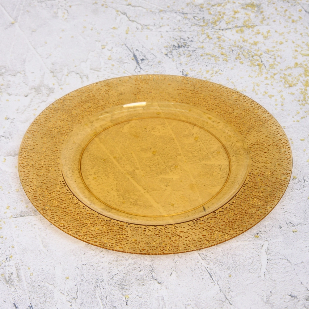 Поднос пластиковый «Кристалл» 33см песок