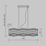 Подвесная люстра Maytoni DUNE DIA005PL-06G