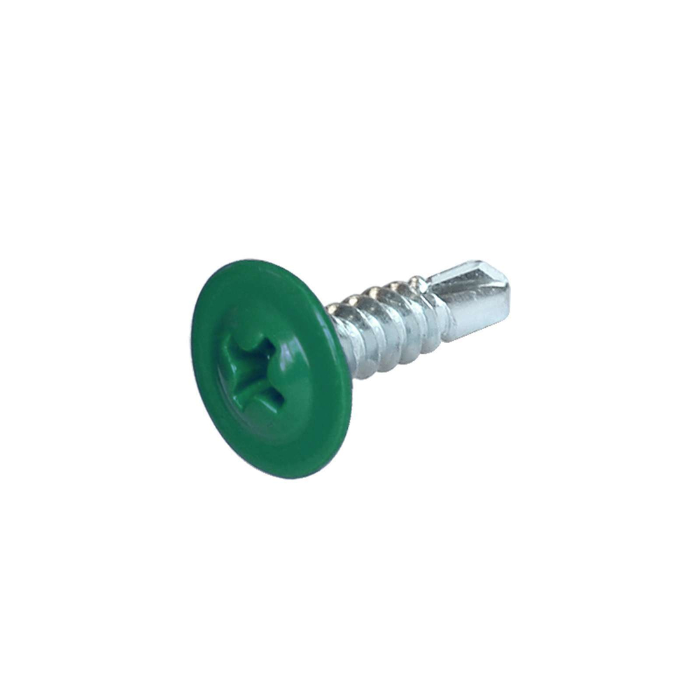 Саморез с пресс-шайбой сверло 4,2*16 RAL 6029