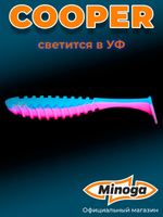 Силиконовая приманка COOPER 4,0"(4шт) 100мм, цвет 114