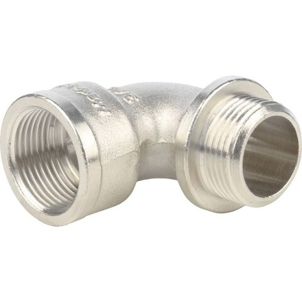 Угольник с упором НВ никелированный 3/4" STOUT