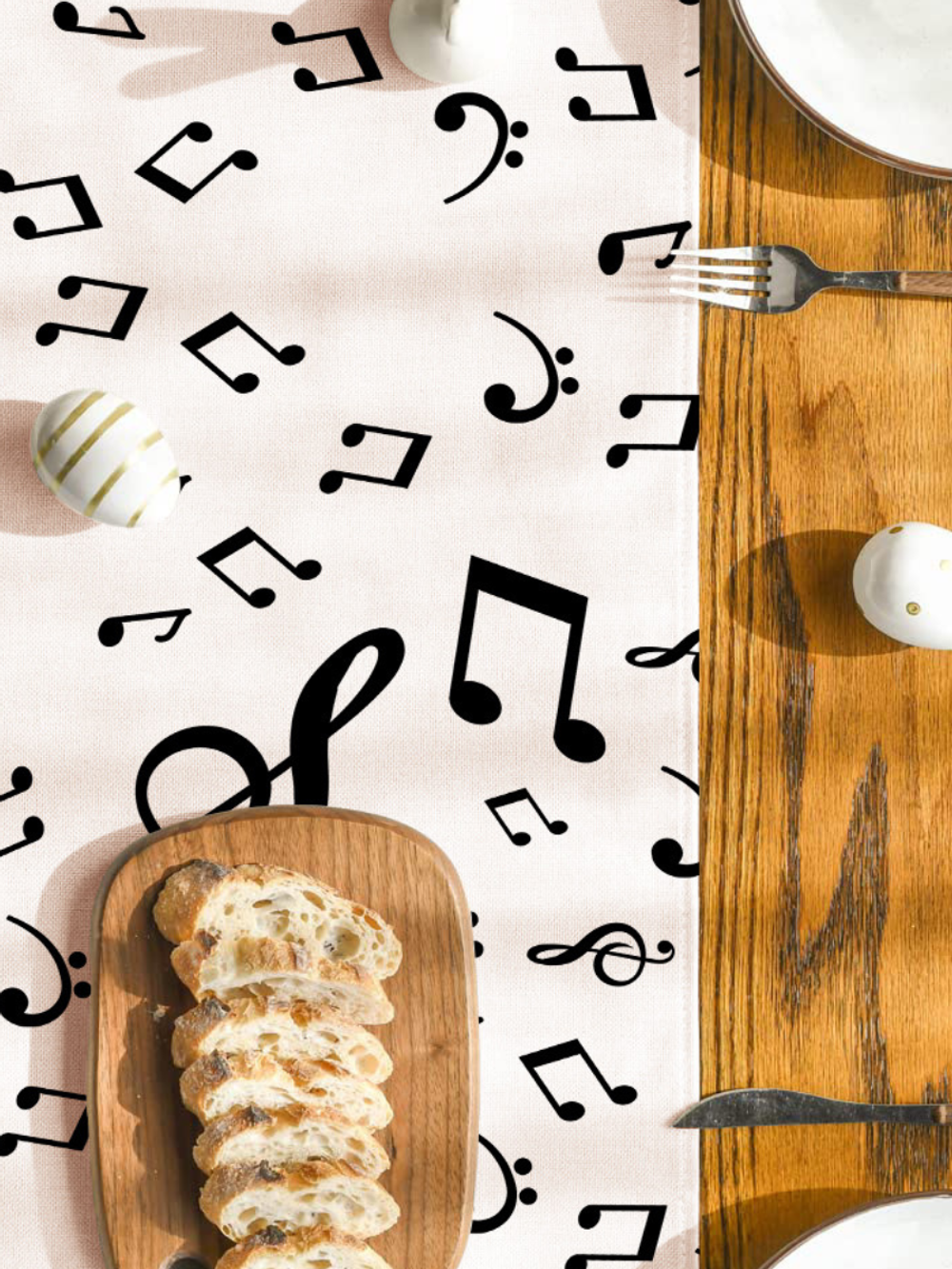 Скатерть-дорожка "Ноты"