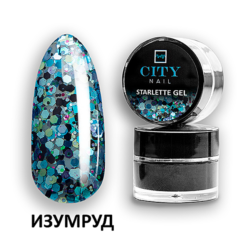 CITY NAIL STARLETTE Gel Изумруд