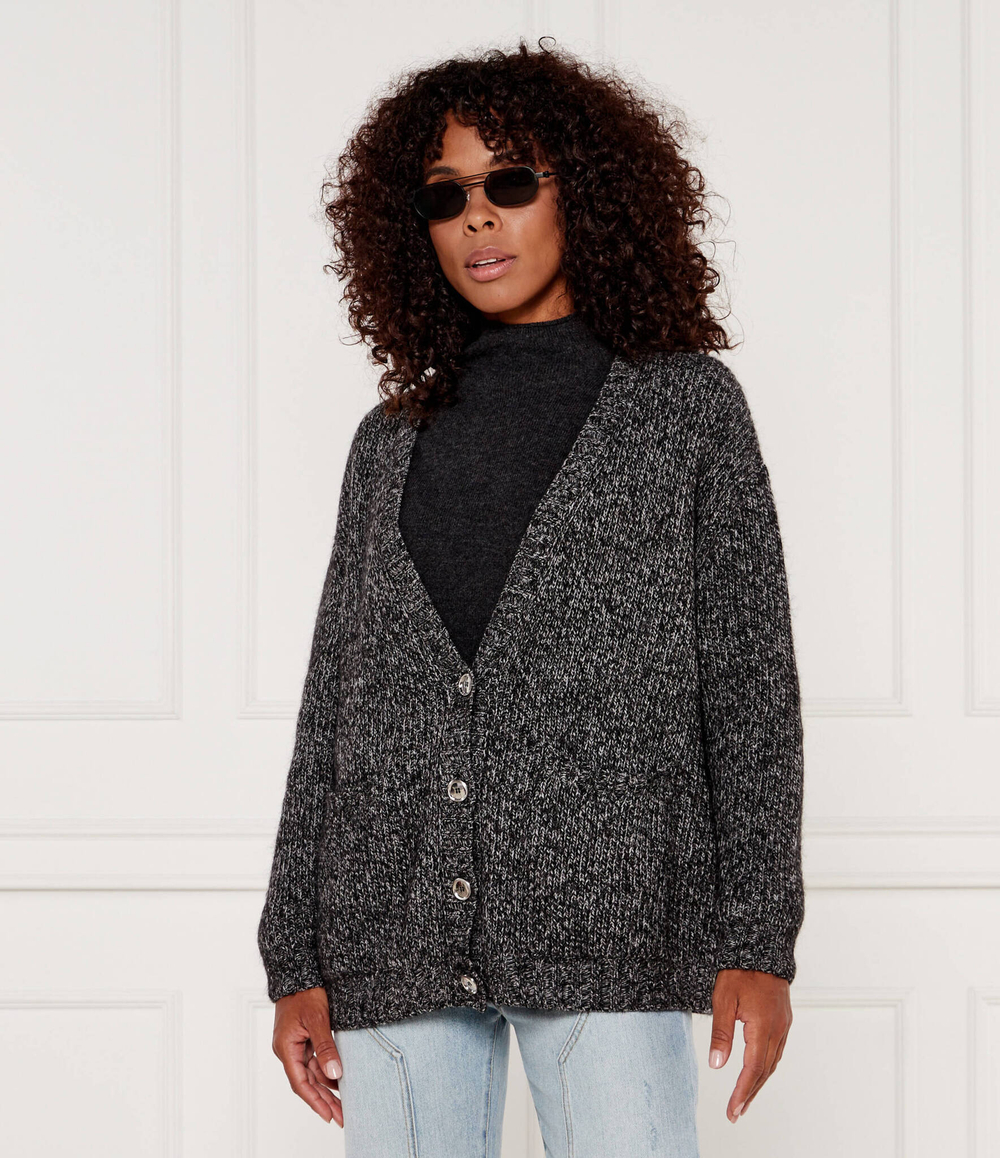 Хлопковый кардиган erbaceo Pinko - графитовый(104115 A247)