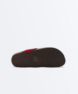 OYSHO Кожаные сандалии, красный