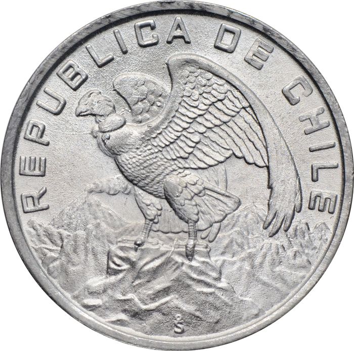 10 эскудо 1974 Чили UNC