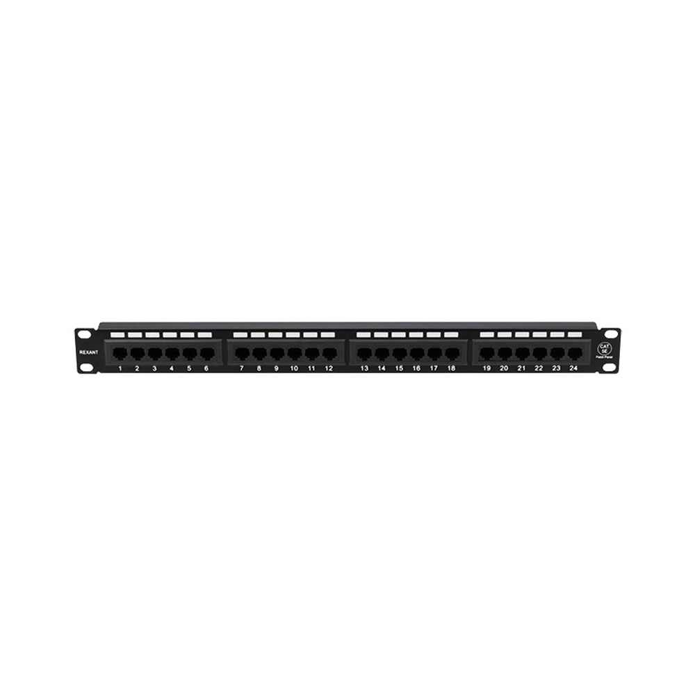Патч-панель 19", 24xRJ45, UTP, Кат. 5е Rexant 04-0021