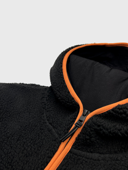 Худи шерпа Calvin Klein Jeans Half Zip Black