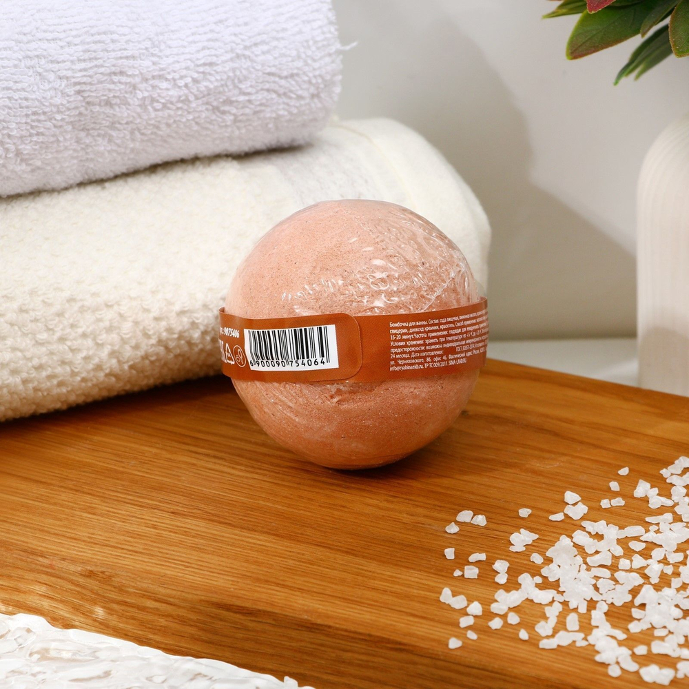 Бомбочка для ванны с ароматом имбирного печенья - 120 гр. (Цвет: не задано)