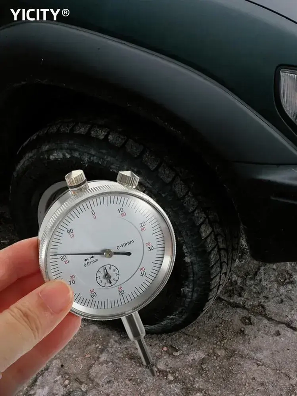 YICITY Индикатор часового типа 0-10 мм 0,01мм, измерительный механический