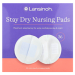 Lansinoh, кормящие прокладки Stay Dry, 36 штук в индивидуальной упаковке
