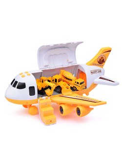 Игровой набор Самолет с строительной техникой (660-A240)