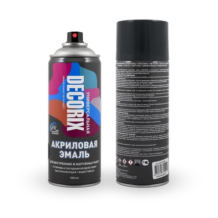 Эмаль аэрозольная DECORIX универсальная Графитовый серый A304 (0,52л) 0101-40 DX