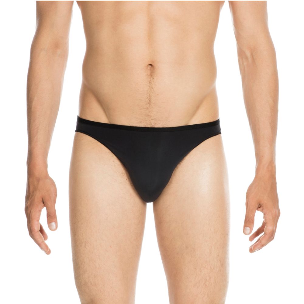 Мужские трусы слипы черные HOM PLUMES Micro Briefs 404756_400004