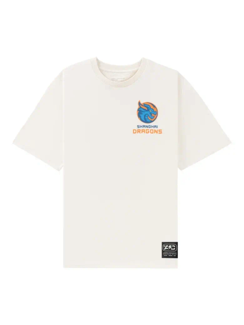 Футболка бежевая оверсайз ХК "Шанхайские Драконы" (ТМ Atributika&Club)