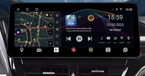 Магнитола для Toyota Camry 70 (75) 2021-2023 - Redpower 85333XLB монитор 12.3" QLED в стиле BMW, Android 14, Быстрейшая, CarPlay, 4G SIM-слот
