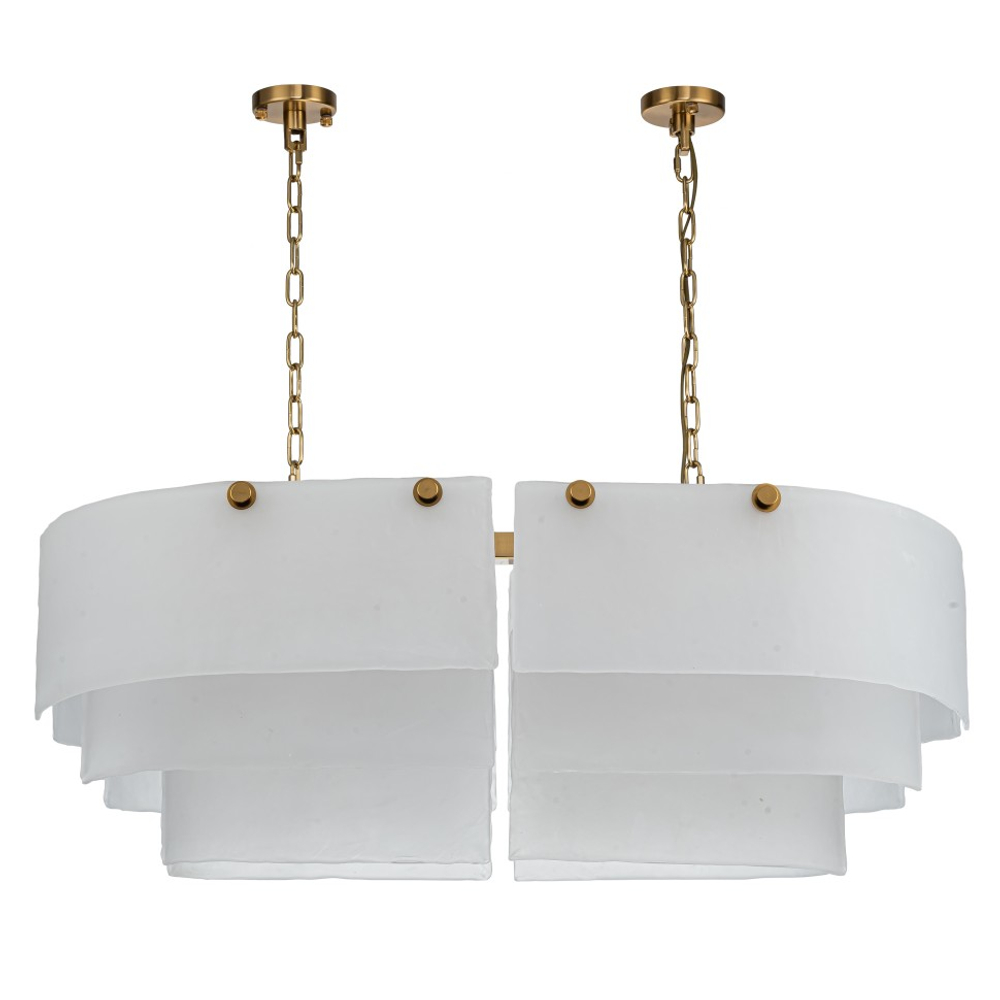 Люстра подвесная Belfast Erskine 22352 / 1000 / 12 GL MT Золотой / Матовое Стекло