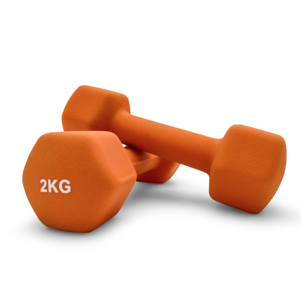 Гантель UNIX Fit неопреновая 2 кг / шт. Orange