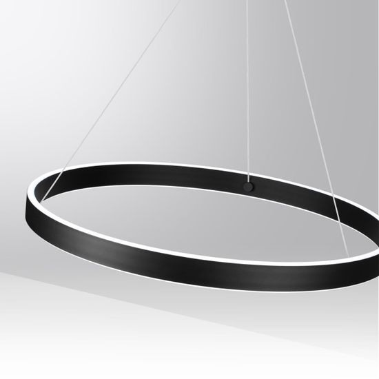 359450 OVER NT24 296 черный Светильник подвесной диммир. со сменой цв.темпер. (пульт ДУ/прилож. Smart Life) IP20 LED 50/12W 85-265V 3000-6000К SOTTO