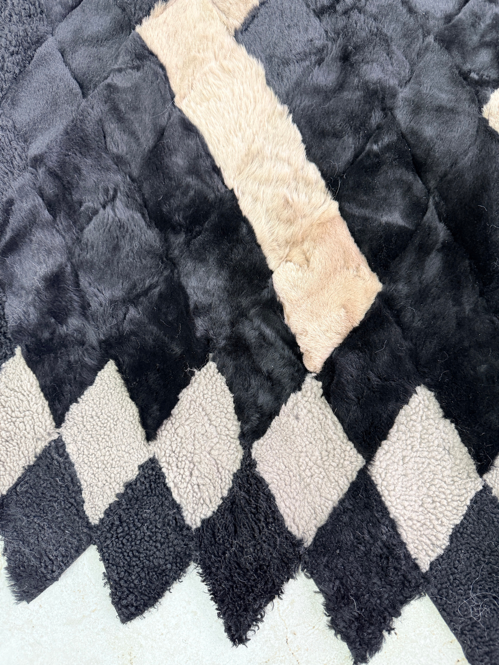 Покрывало меховое ковер из шкуры овчины