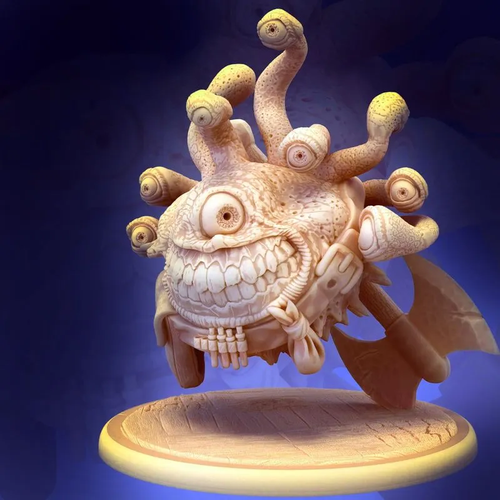 Бехолдер Приключенец (50мм) Beholder, Злобоглаз, Око Тиран миниатюра для DnD (ДнД) и других Настольных игр (НРИ, Варгеймов или РПГ), фентези тематика