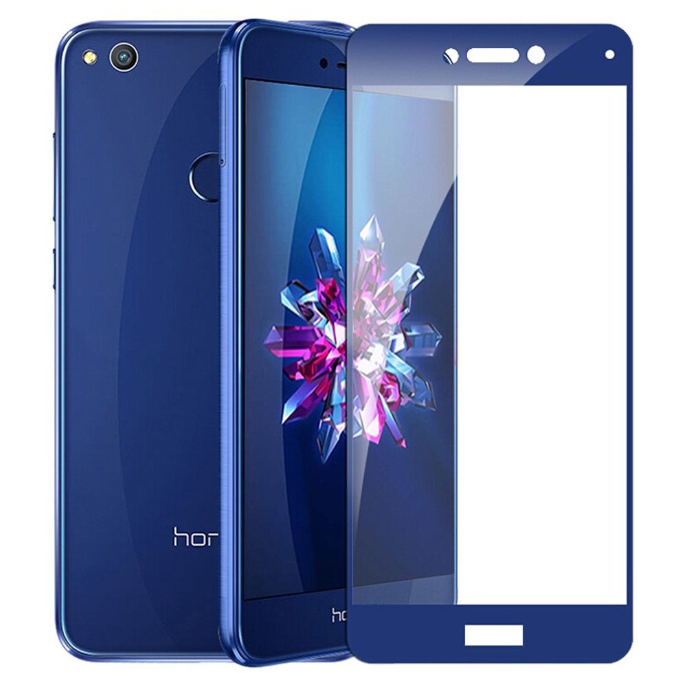 Защитное стекло &quot;С рамкой&quot; для Huawei Honor 8 Lite Синее