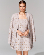 Платье длины мини из премиального твида