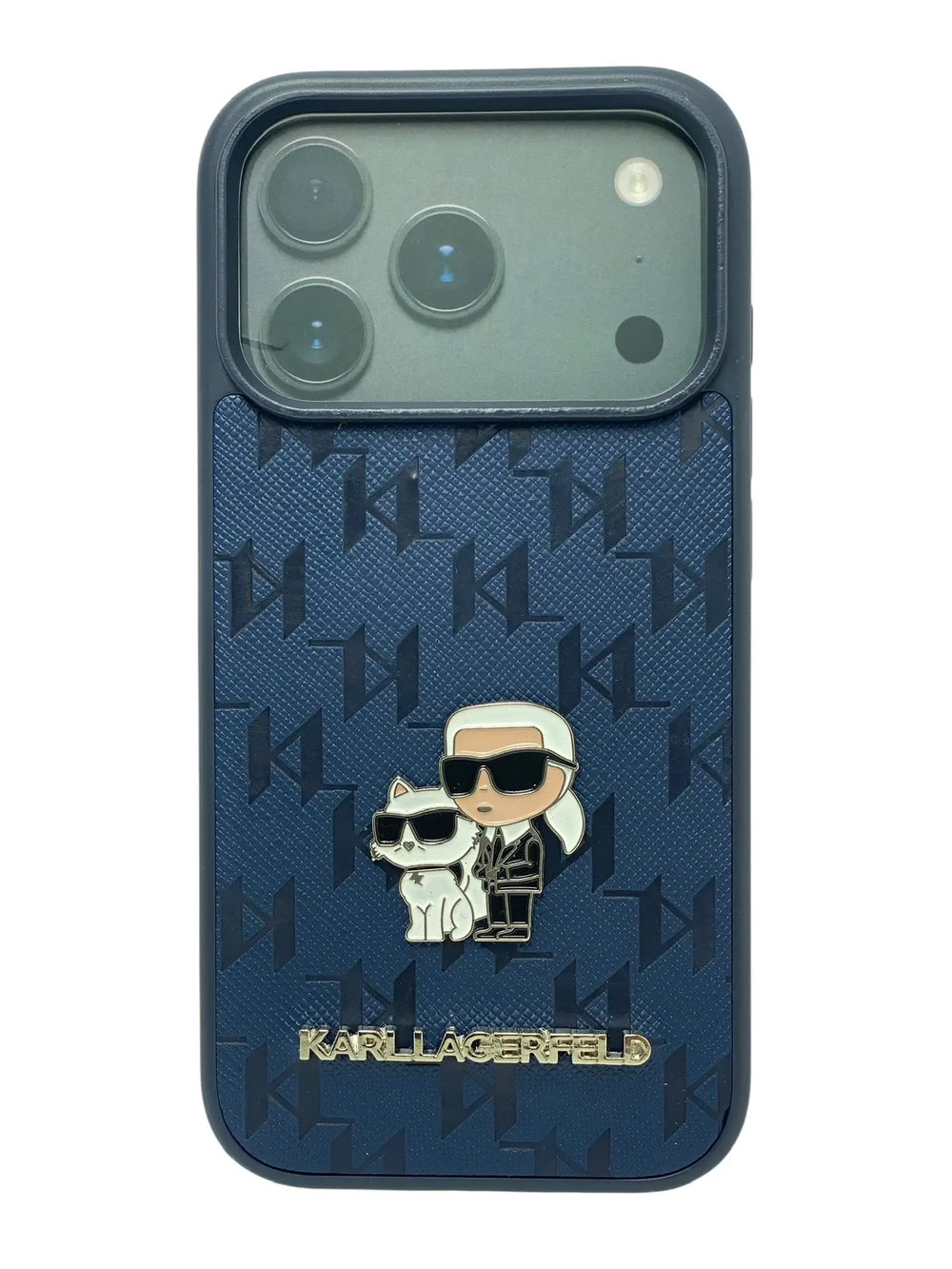 KARL LAGERFELD силикон с кожей MagSafe iPhone 17 Pro Max
