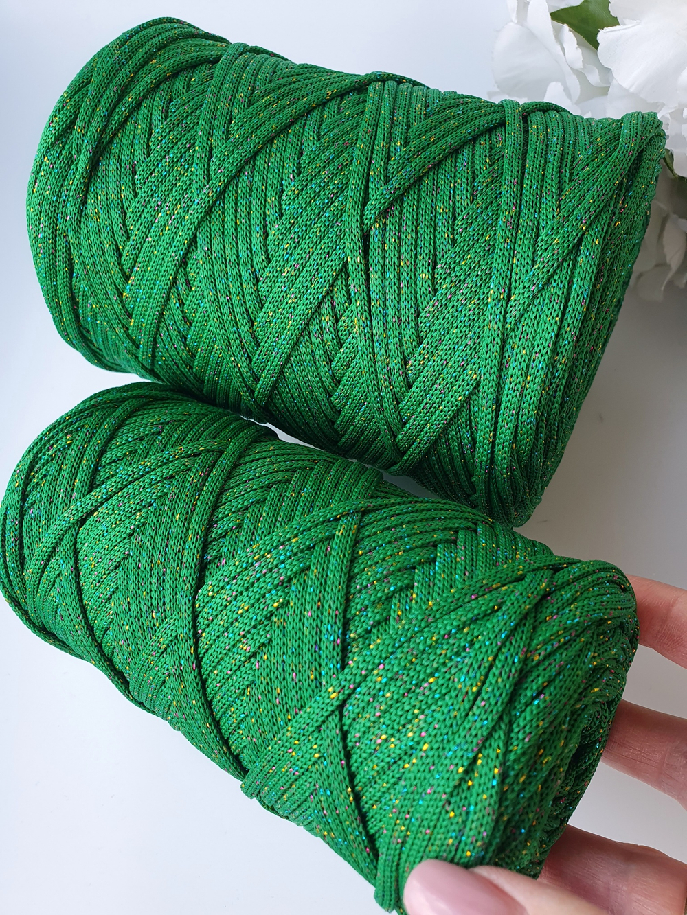 Новогодняя Ёлка  Лайт 3 мм (лимитированная партия) Полиэфирный шнур с люрексом