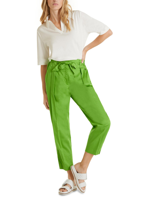 Брюки бананы с высокой посадкой на поясе