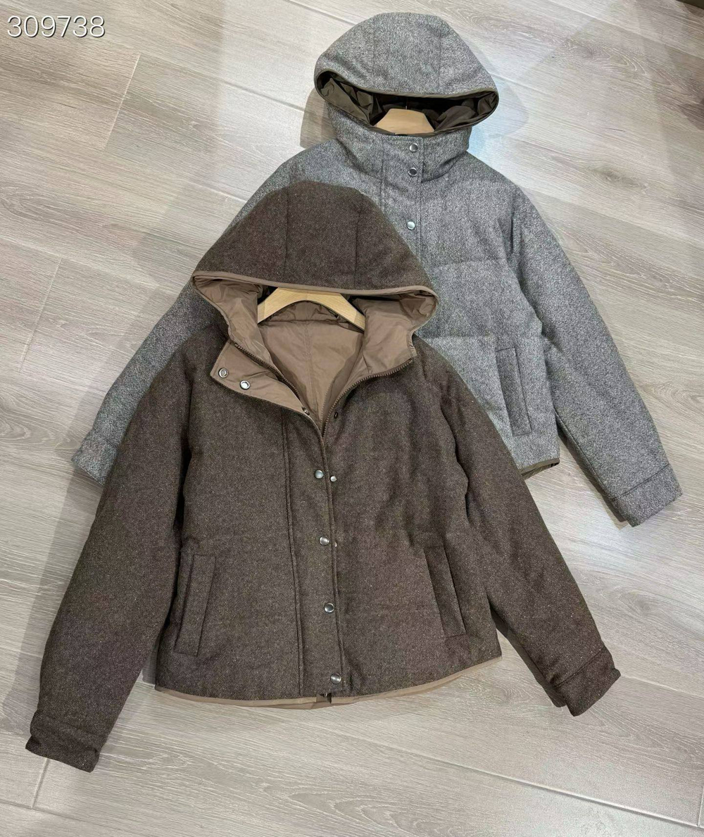 Двусторонний пуховик Brunello Cucinelli