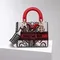 Сумка Dior Lady D-lite, модель среднего формата красный