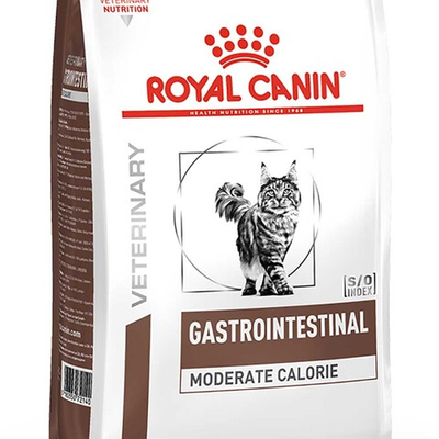 Royal Canin VET Gastro Intestinal Moderate Calorie - диета для кошек с проблемами ЖКТ (ограничение жиров)