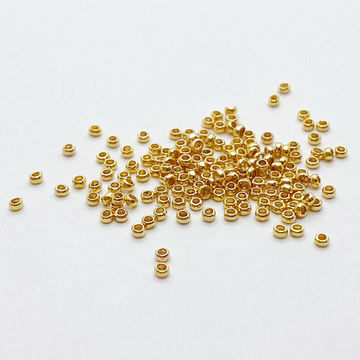 Кримпы, цвет золото, размер 1,5 мм, цена за 1 грамм