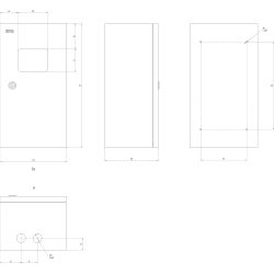 Корпус металлический ЭРА SIMPLE ЩМПг-01 с окном (410x220x175) IP54 У2 серый