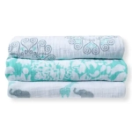 SwaddleDesigns Набор пеленок маркизет SwaddleLite - Sweet Dreams, SeaCrystal