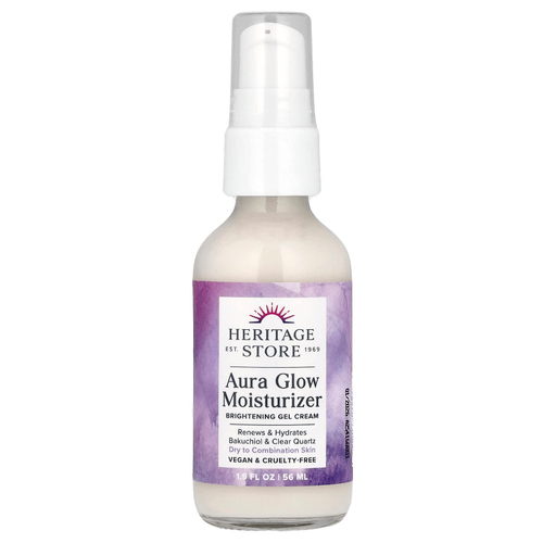 Heritage Store, Aura Glow Moisturizer, осветляющий гель-крем, 56 мл (1,9 жидк. унц.)