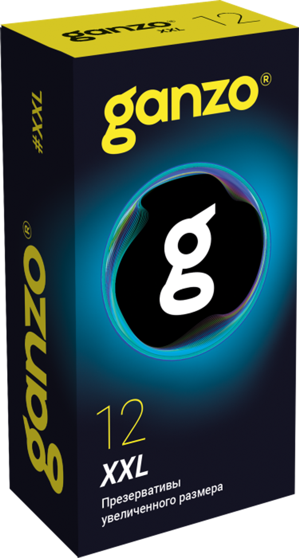 Презервативы GANZO XXL, латекс, 18 см, 12 шт