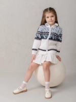 Кофта вязаная на молнии " Птичка"