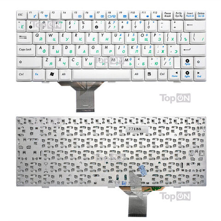Клавиатура для ноутбука Asus Eee PC 1000 1000H 1000HA 1000HC 1000HD 1000HE Series White  Белая.