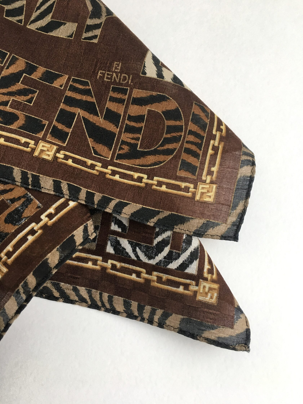 Платок Fendi коричневый