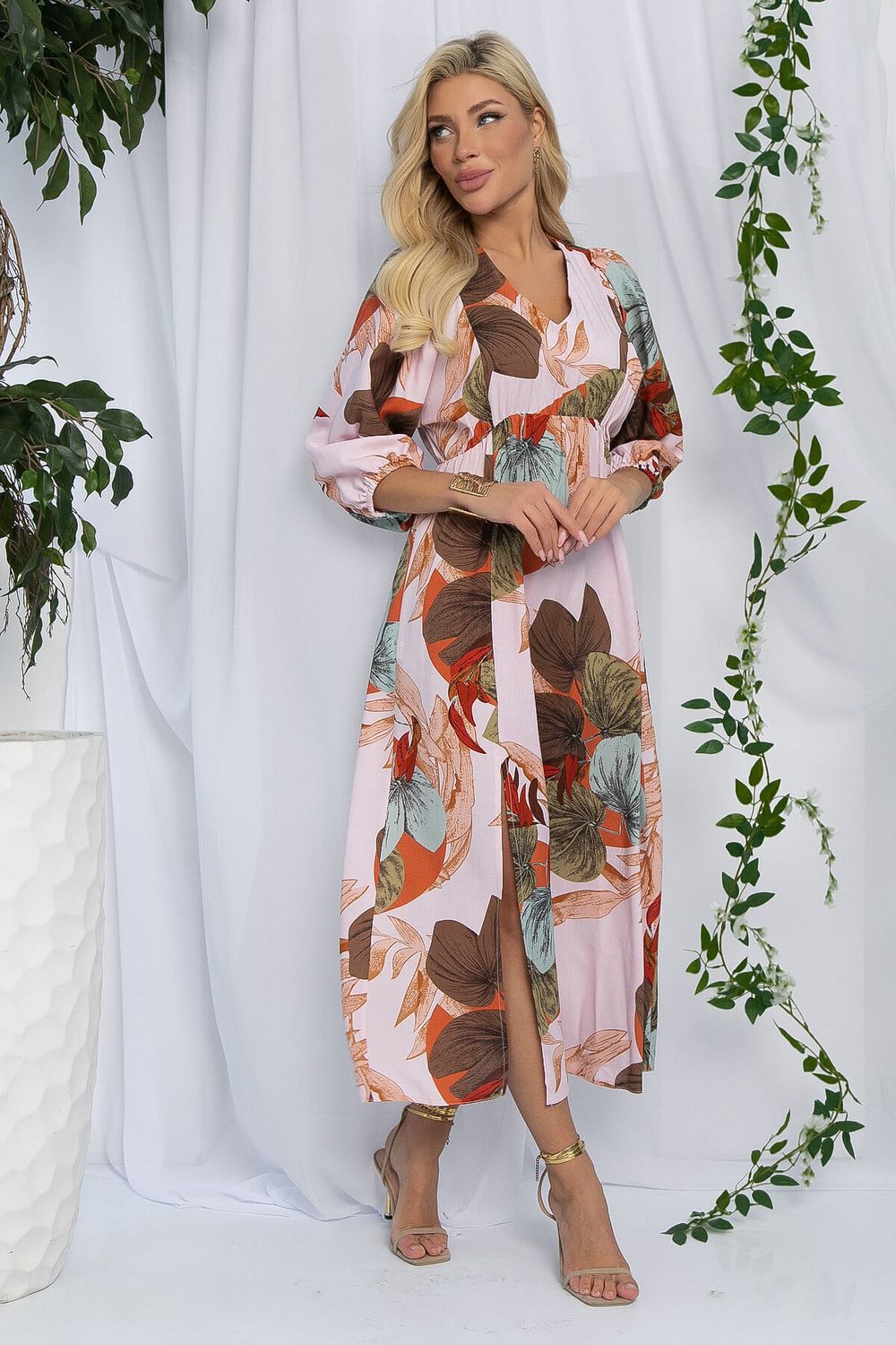 Платье Неповторимая (бежевое) П13138-34М LT Collection