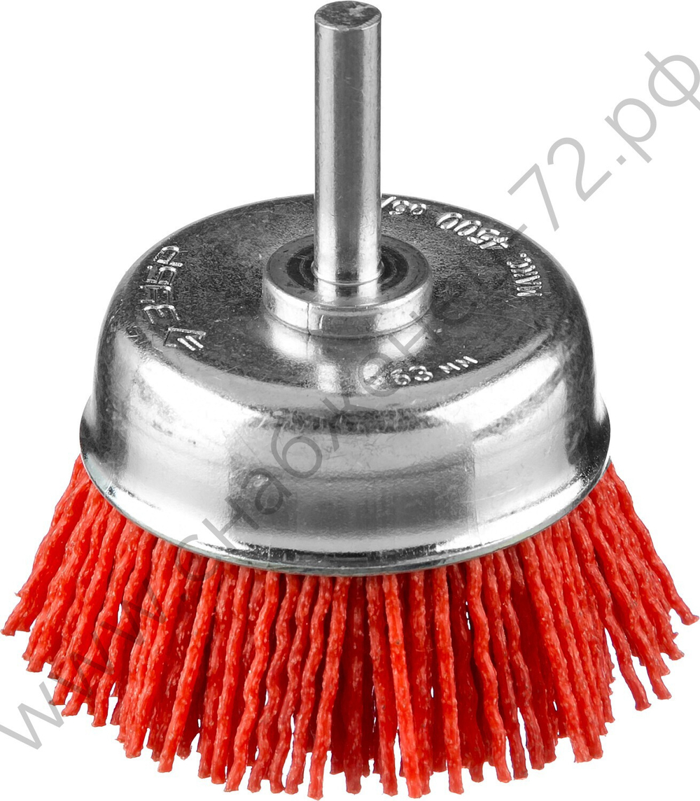 ЗУБР 63 мм, нейлоновая проволока, Щетка чашечная, Профессионал (35165-063)