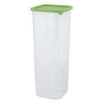 Банка для сыпучих продуктов Sugar&Spice Vanilla квадратная 1,9л, с гибкой крышкой фисташка