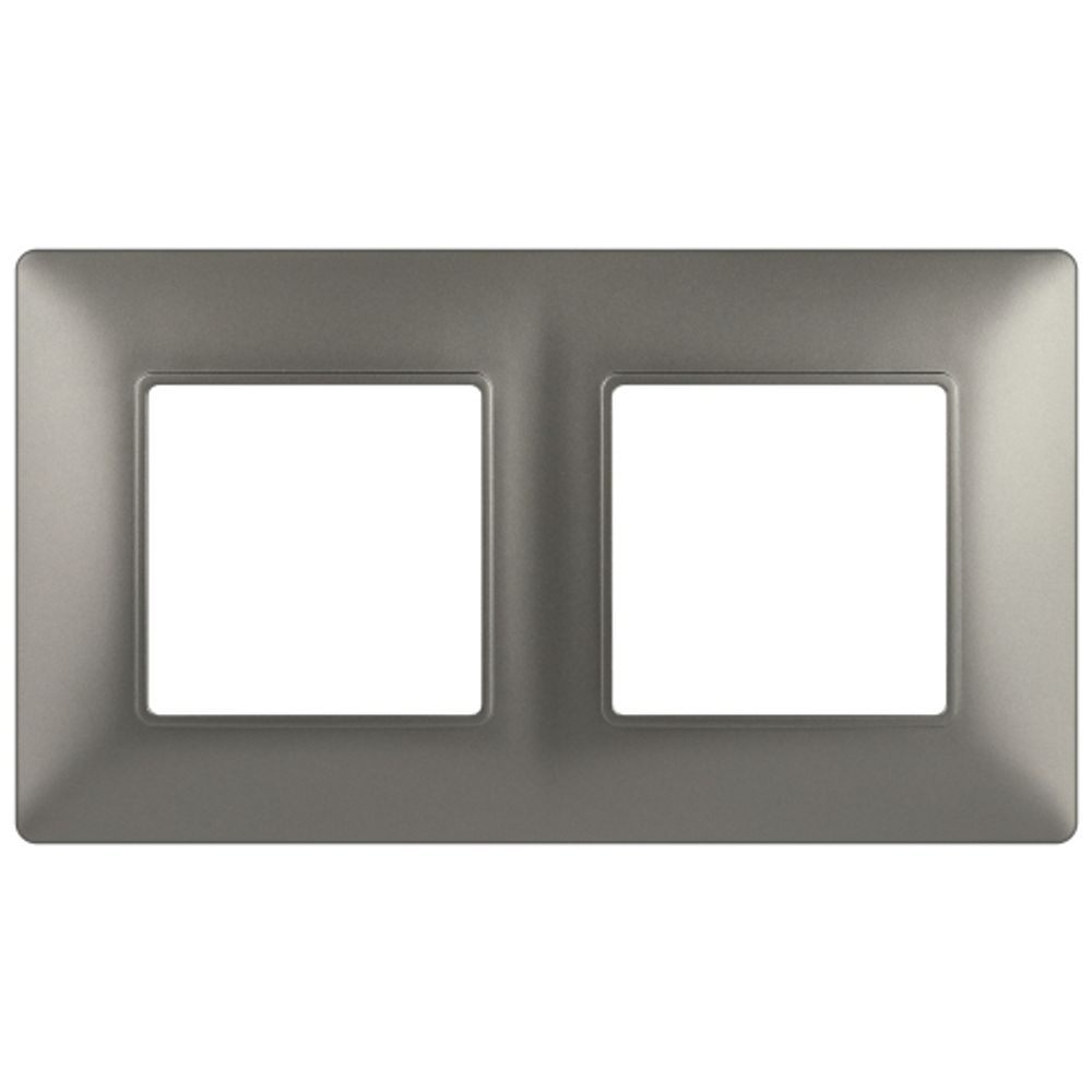 Рамка для розеток и выключателей ЭРА Elegance 14-5002-16 на 2 поста, титан